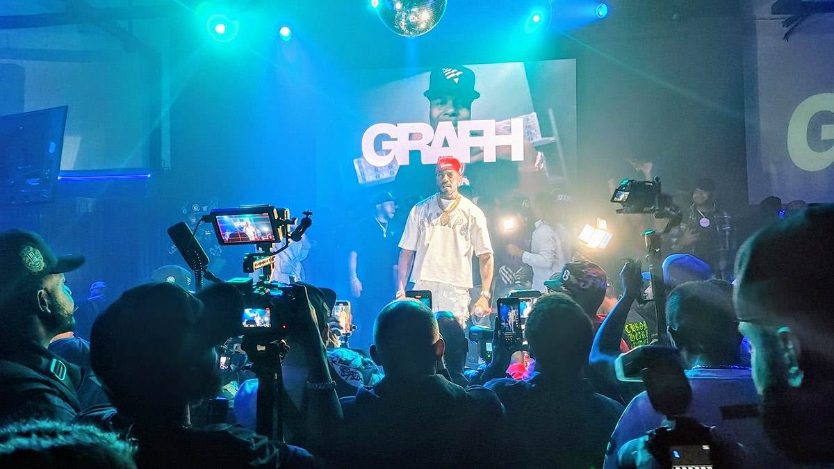 Grafh performing on stage at S.O.B.'s in NYC