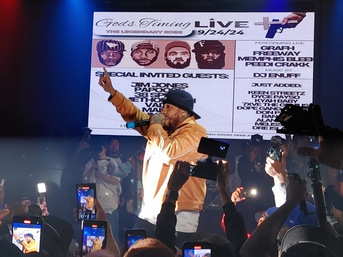 Grafh and guests performing at S.O.B.'s i NYC