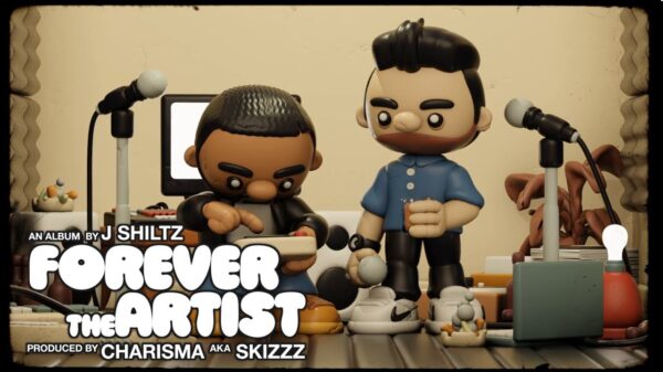 A scene from the Forever The Artist animated music video by J Shiltz