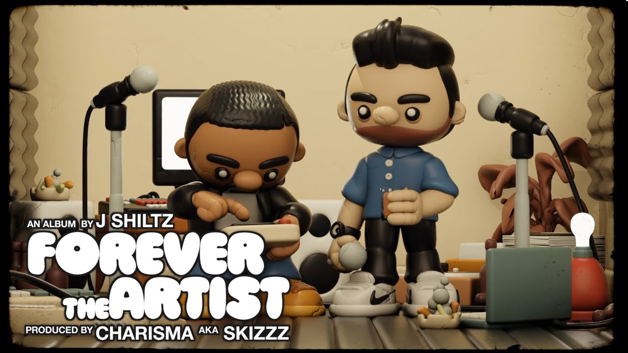A scene from the Forever The Artist animated music video by J Shiltz