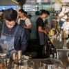 Employees at a coffee shop.