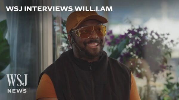 will.i.am being interview by the Wall Street Journal