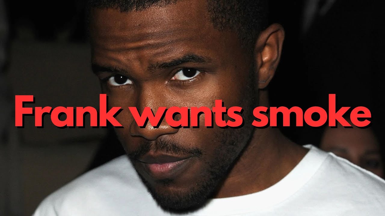 Singer Frank Ocean in a YouTube thumbnail for a video about Chris Brown and Frank Ocean