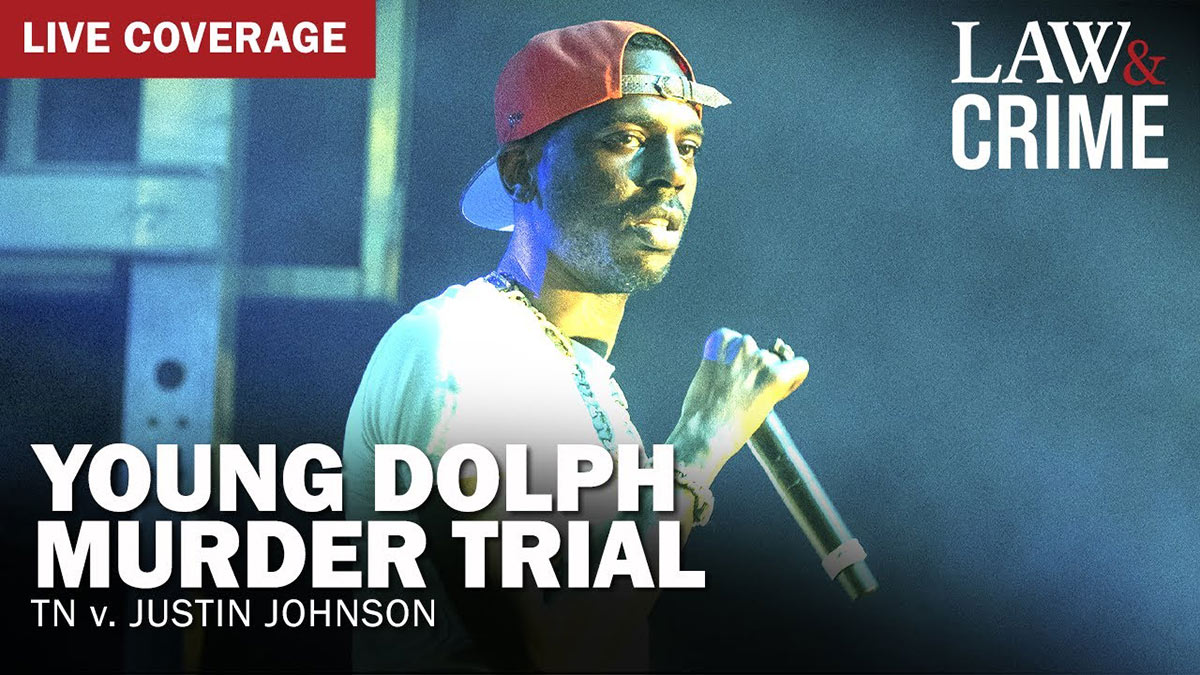 Title card for the Young Dolph Murder Trial video
