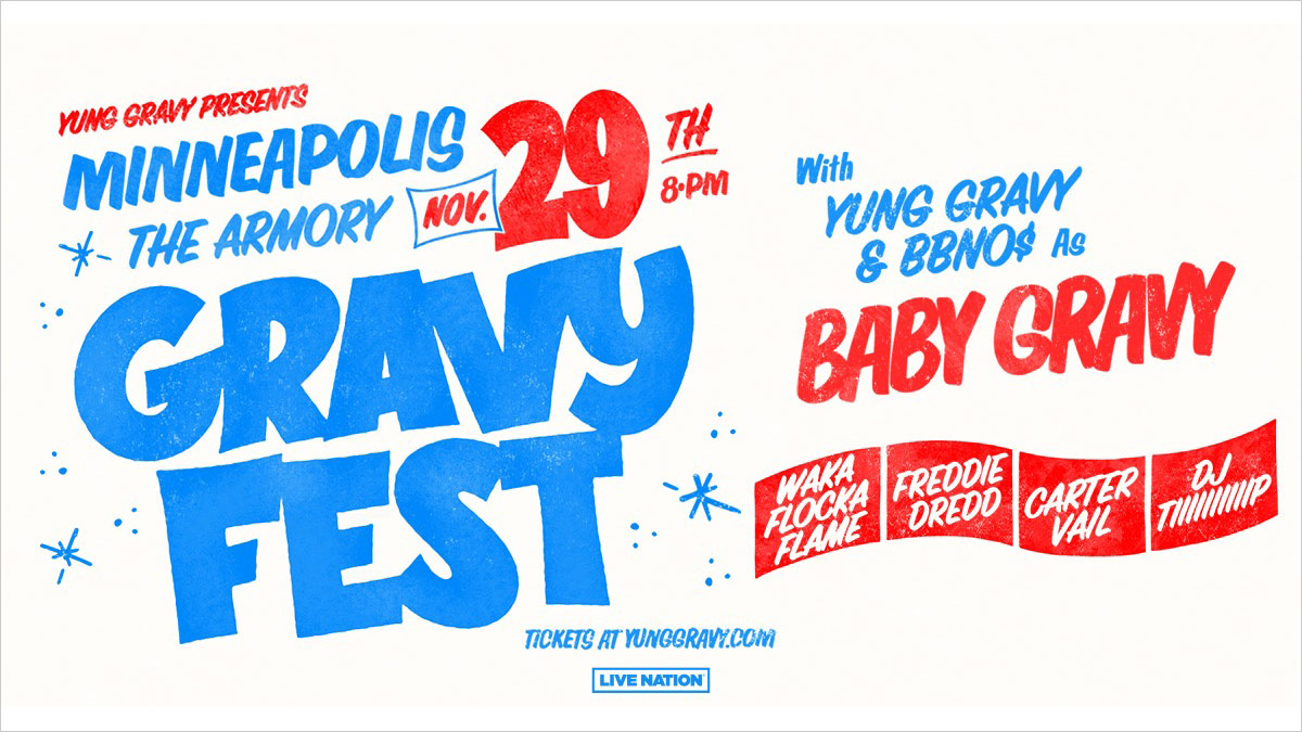 Poster for the event Gravy Fest by Yung Gravy