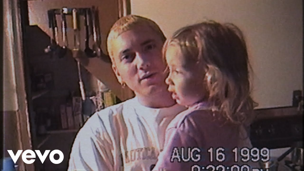 Eminem and his daughter in the Temporary music video.