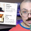 Music critic Fantano next to a picture of Diddy which says he is disgusting.