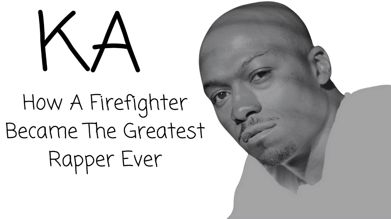 A black and white photo of Brownsville rapper and firefigher Ka.