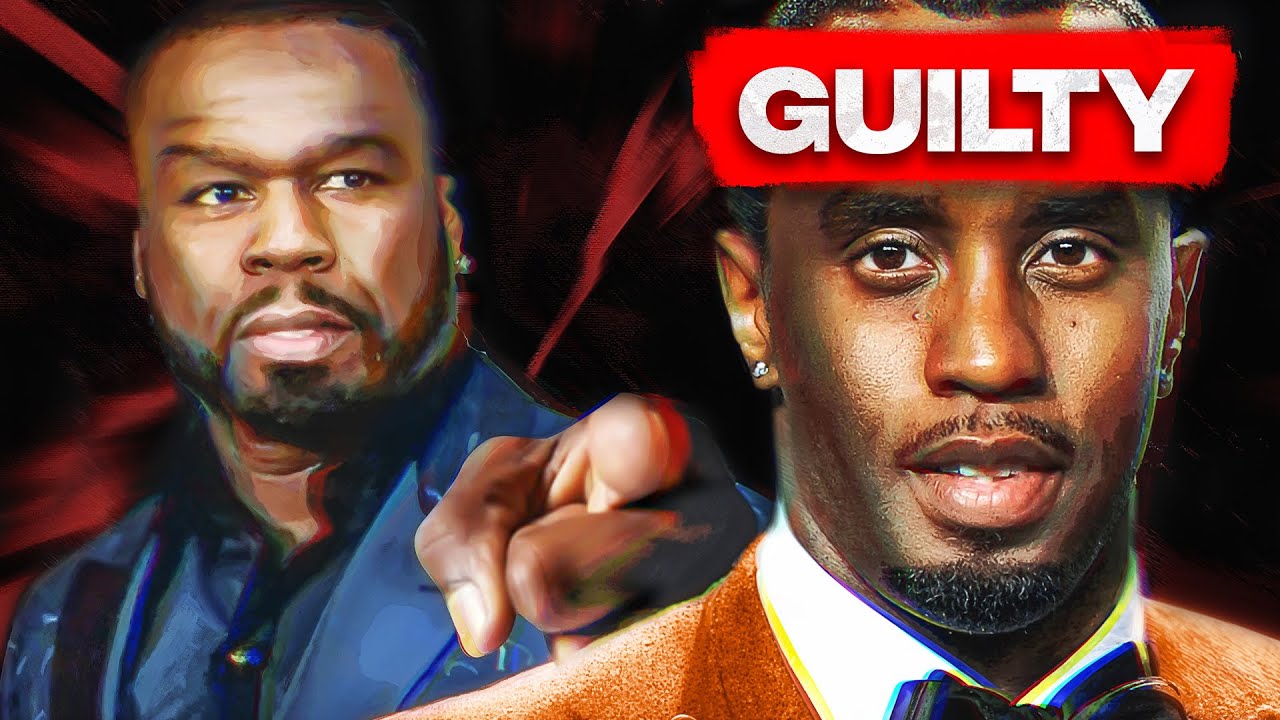 Diddy and 50 Cent on the title card for the video Celebrities Who Warned Us About Diddy.