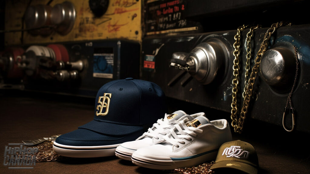 AI-generated art on Midjourney using the prompt '4 elements of hip-hop.'