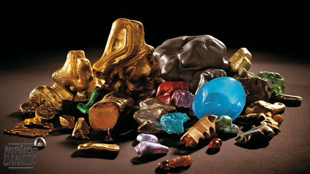 AI-generated art on Midjourney using the prompt 4 elements of hip-hop.