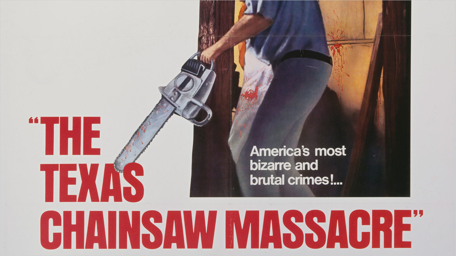 Cover art for the 1974 film The Texas Chain Saw Massacre.