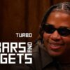 Super producer Turbo in the Bars and Nuggets podcast studio.