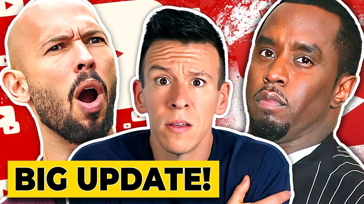 Title card for the video Crazy Diddy Updates, Andrew Tate Wins, New Zealand Māori Protests, Russian Nukes.