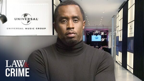 Title card for the video Exec Says Diddy Viciously Beat Him Inside Record Label Offices.