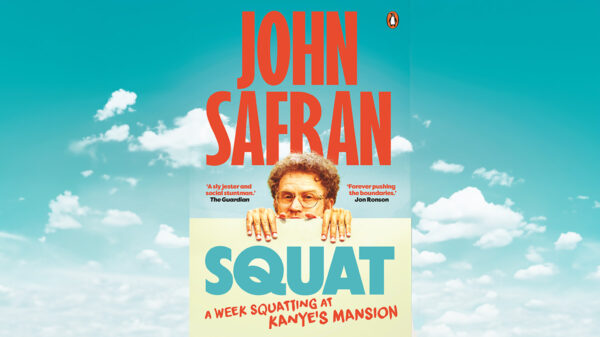 Cover art for the book Squat, which has information about how the Proud Boys founder tried to convince Kanye to change his views on Hitler.