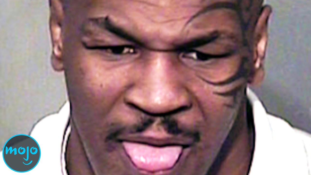 Title card for the video Top 10 Craziest Mike Tyson Moments.