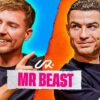 Title card for Cristiano Ronaldo and MrBeast collaboration video.