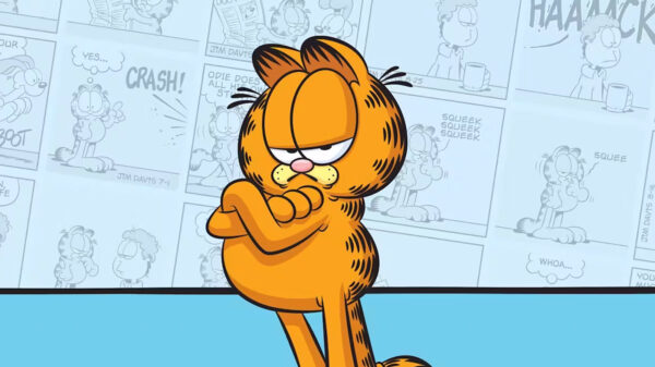 Garfield with his orange coat