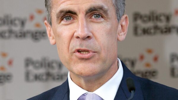Canadian politician Mark Carney, wearing a suit coat and tie.