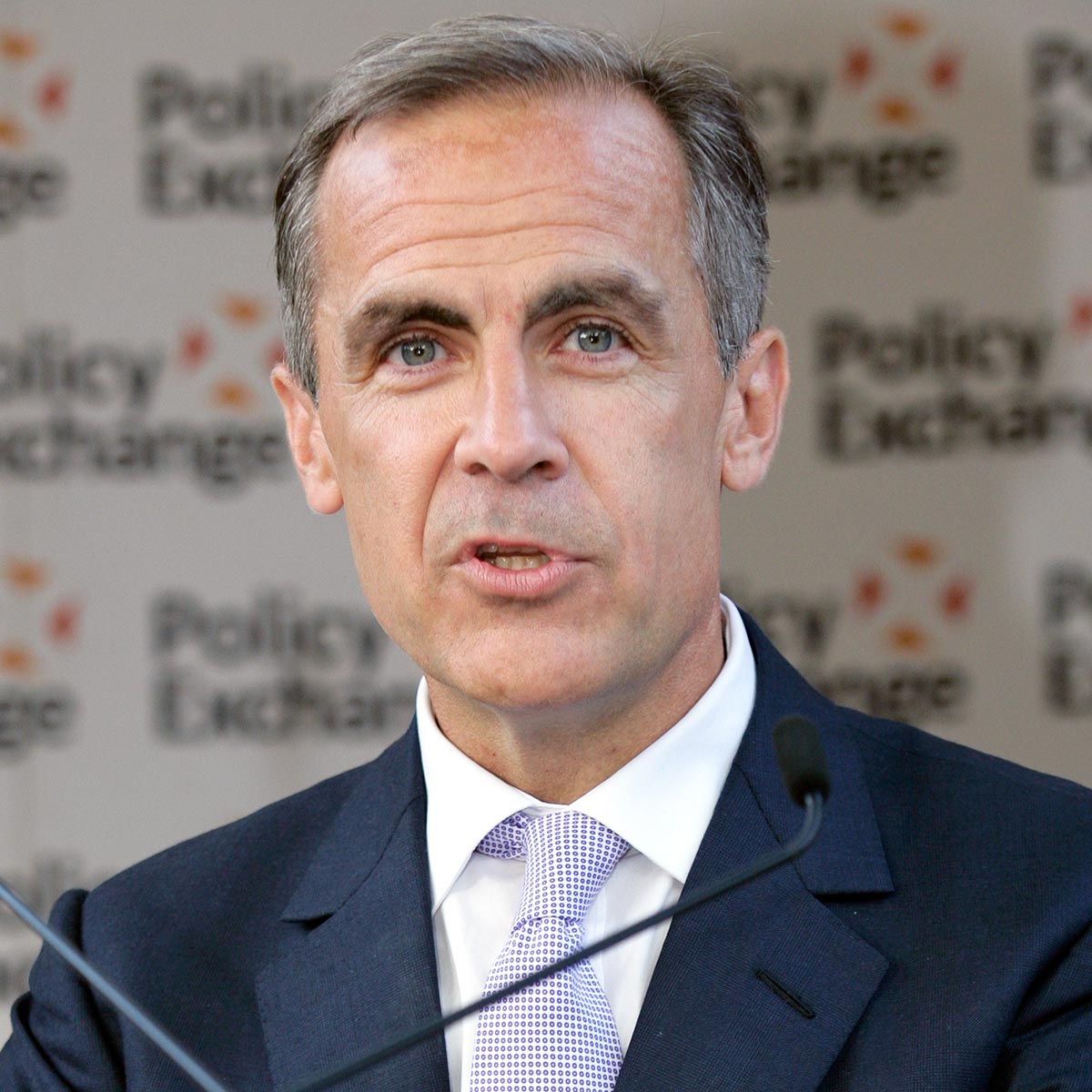 Canadian politician Mark Carney, wearing a suit coat and tie.