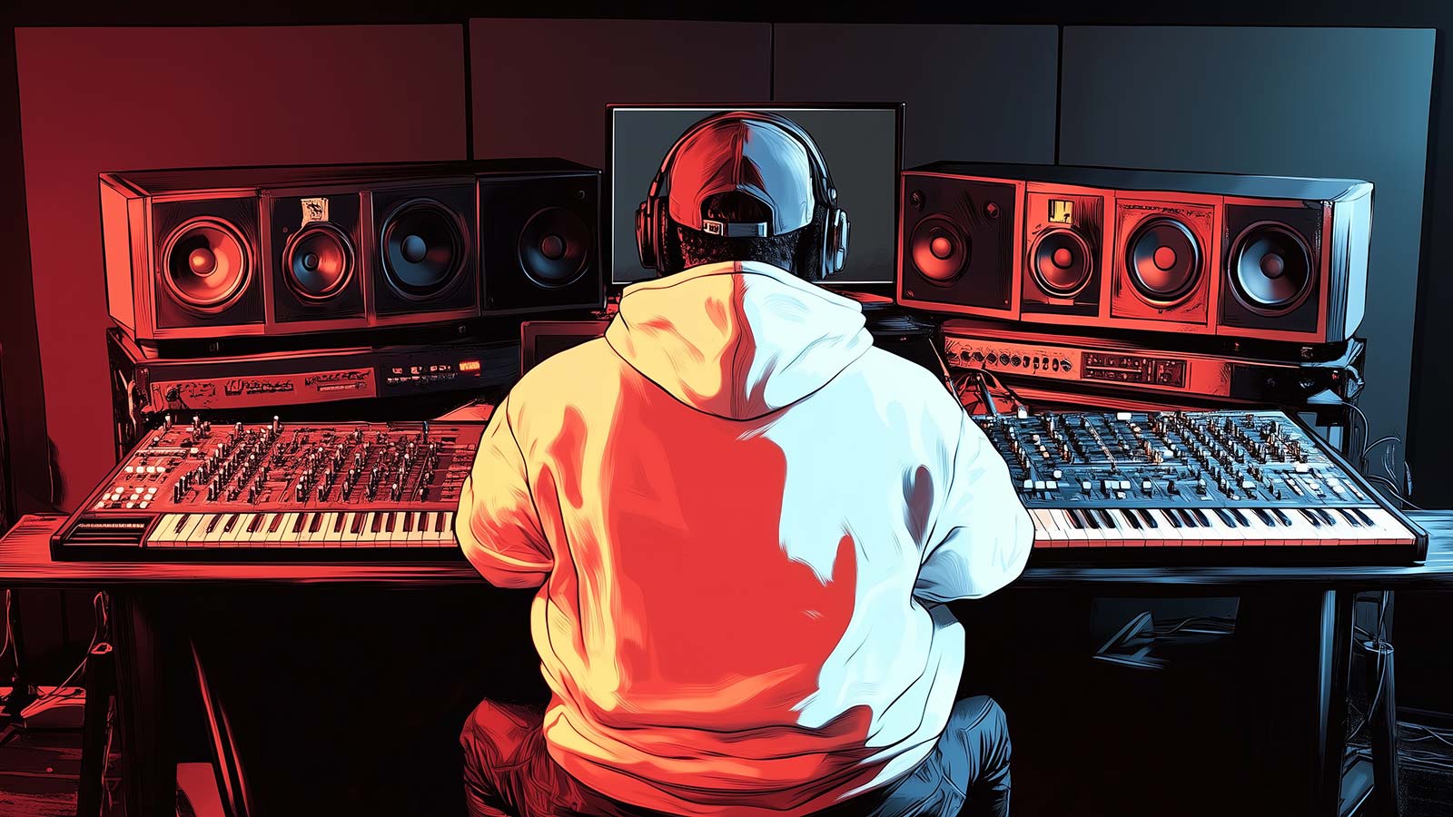 AI-generated image of producer Boi-1da ahead of the JUNOs.