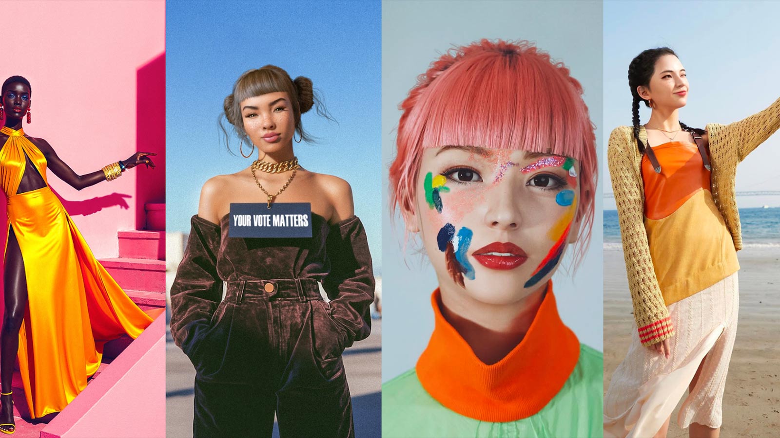 Examples of AI-Generated influencers that are currently gaining a lot of followers.