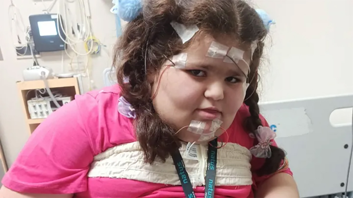 A photo of a young girl named Cena who has is fighting a rare disease.