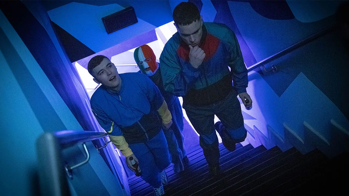 A still from the Kneecap film trailer.