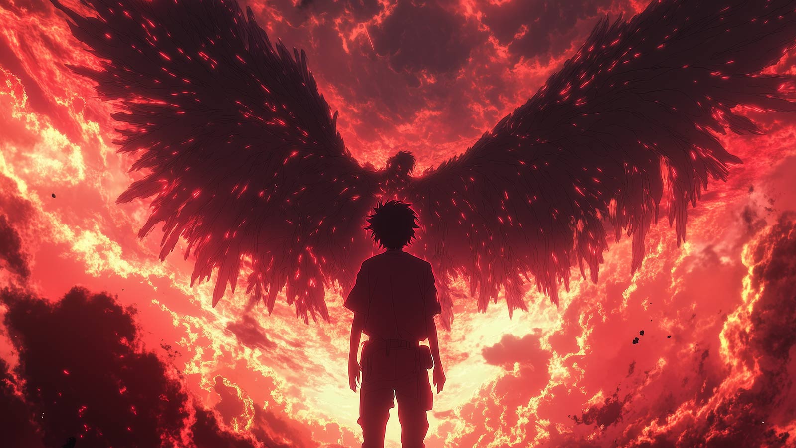 An AI-generated image depicting Japanese anime.