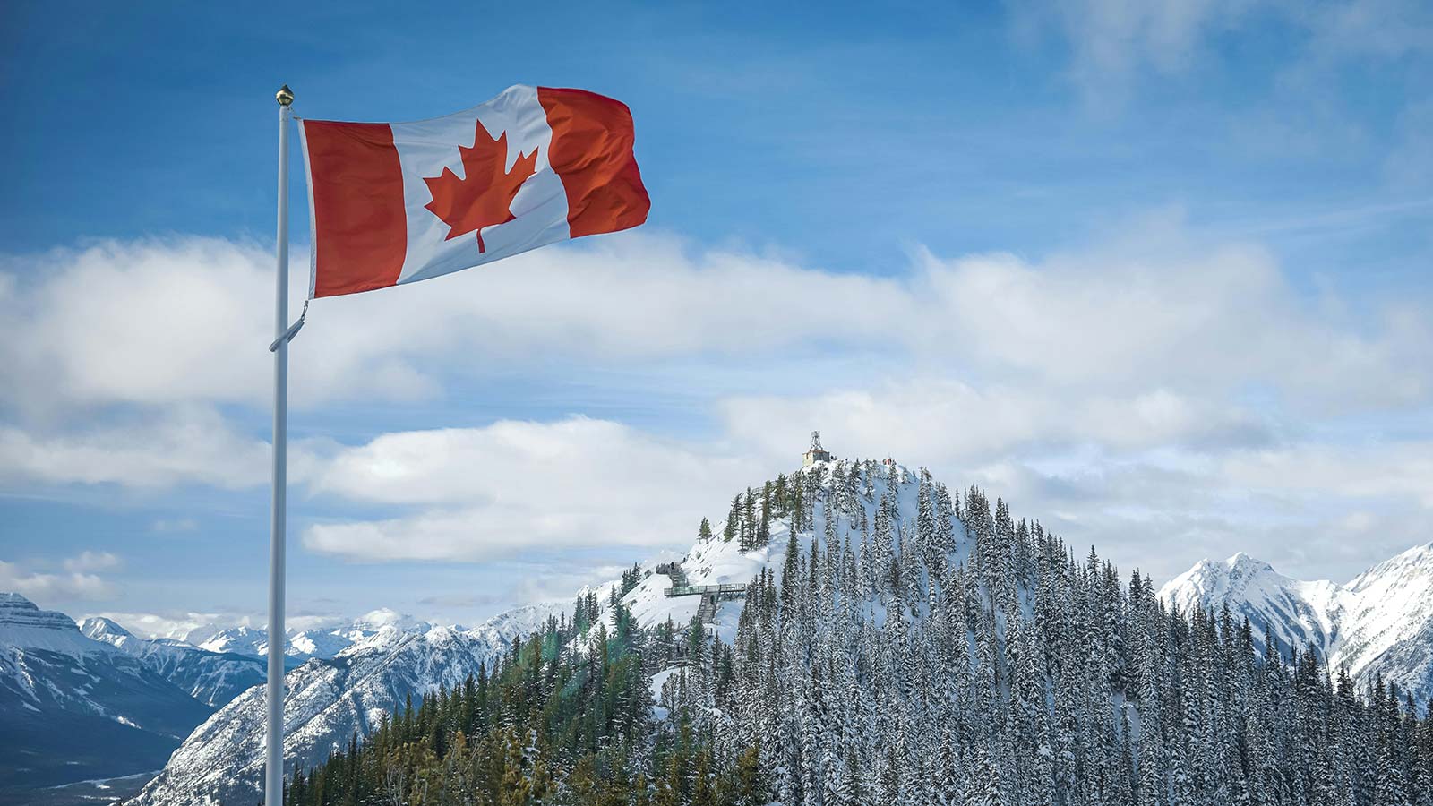 A Canadian flag to represent patriotism.