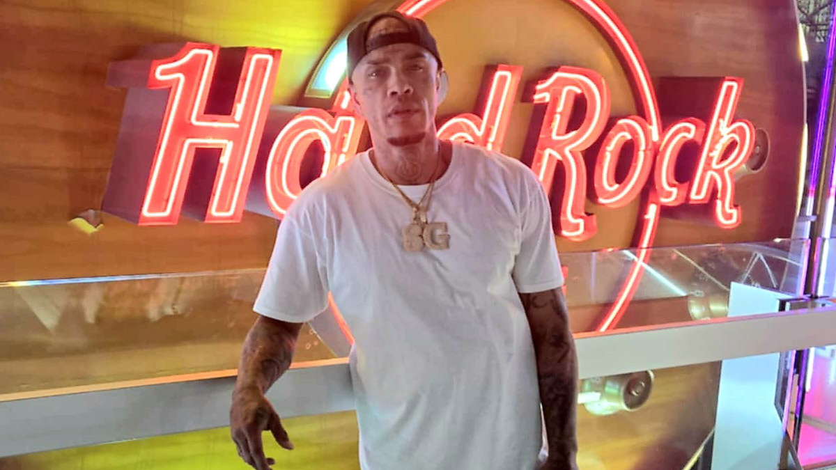 Rapper Young Kazh in Las Vegas before the release of his new mixtape Neva Walk Away