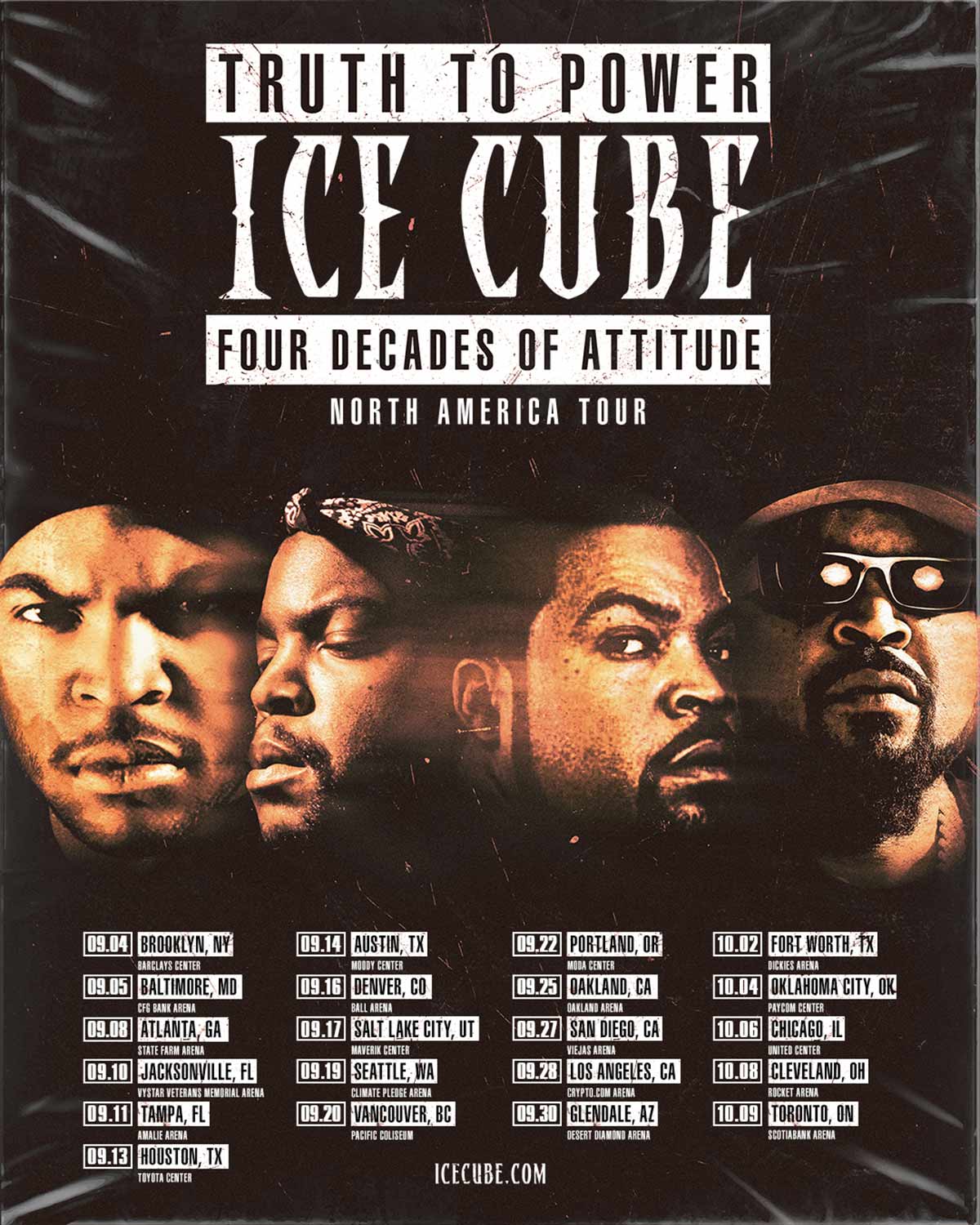 Poster for the Truth to Power Tour presented by Ice Cube