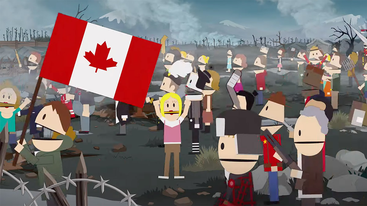 Canadians charging into battle in the trailer for Season 27 of South Park.