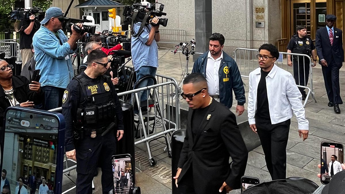 Outside of the Diddy trial where Kid Cudi testified
