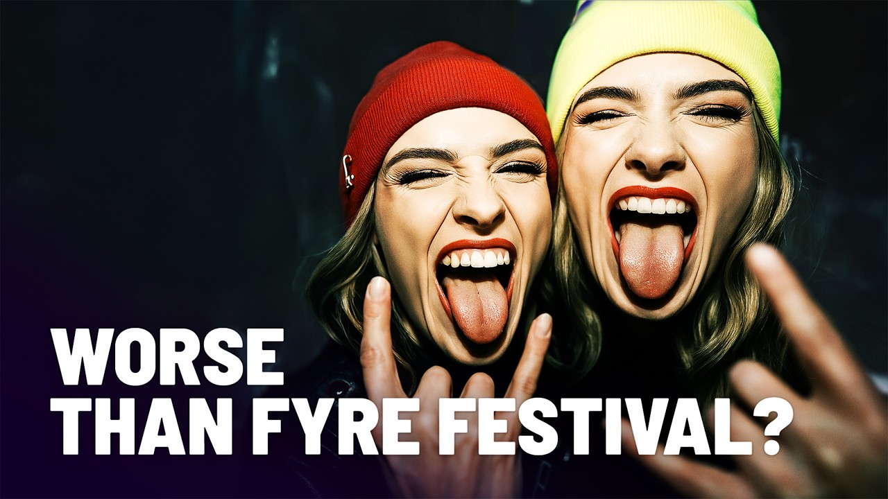 YouTube title card for a video about the collapse of the music company Pollen.