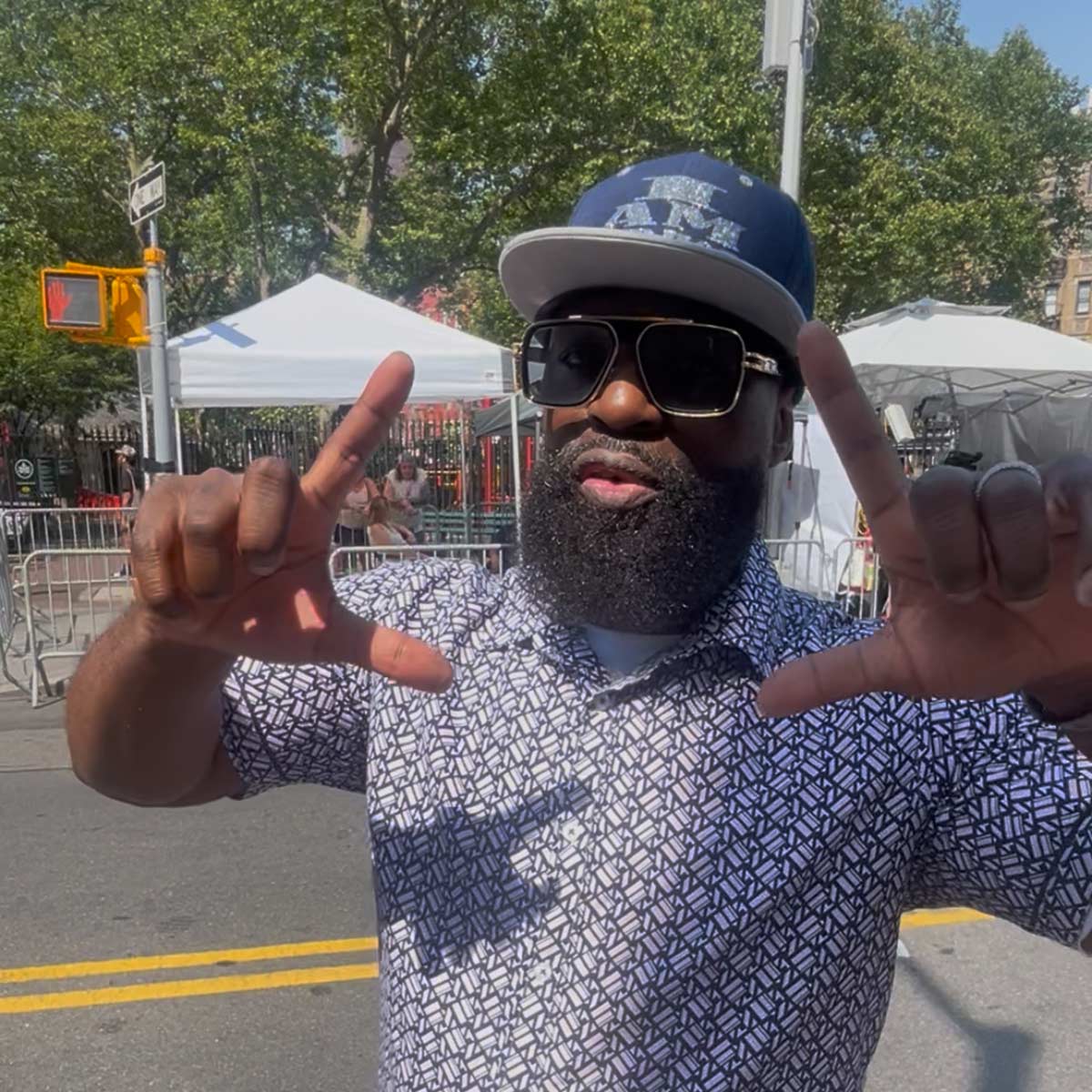 Rapper G. Dep is photographed outside of day 28 of the Diddy trial.