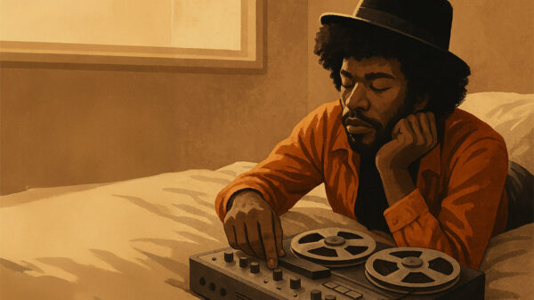 A digital illustration of legendary musician Sly Stone.