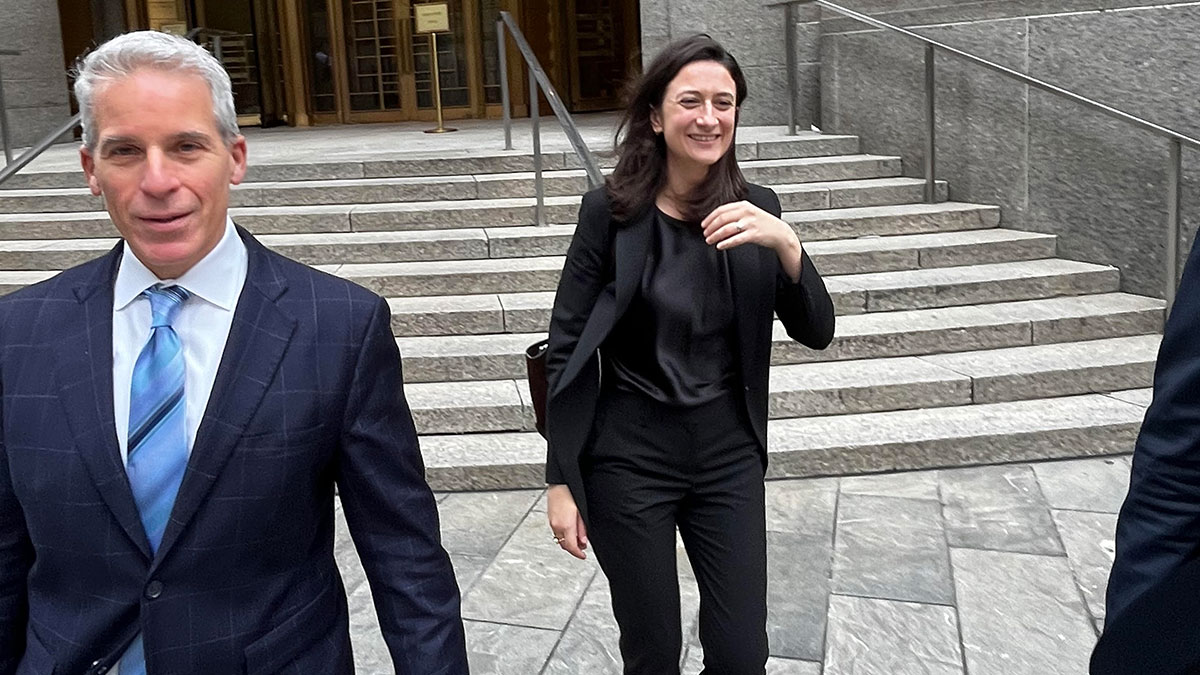 Members of the Diddy legal defence team leaving the courthouse