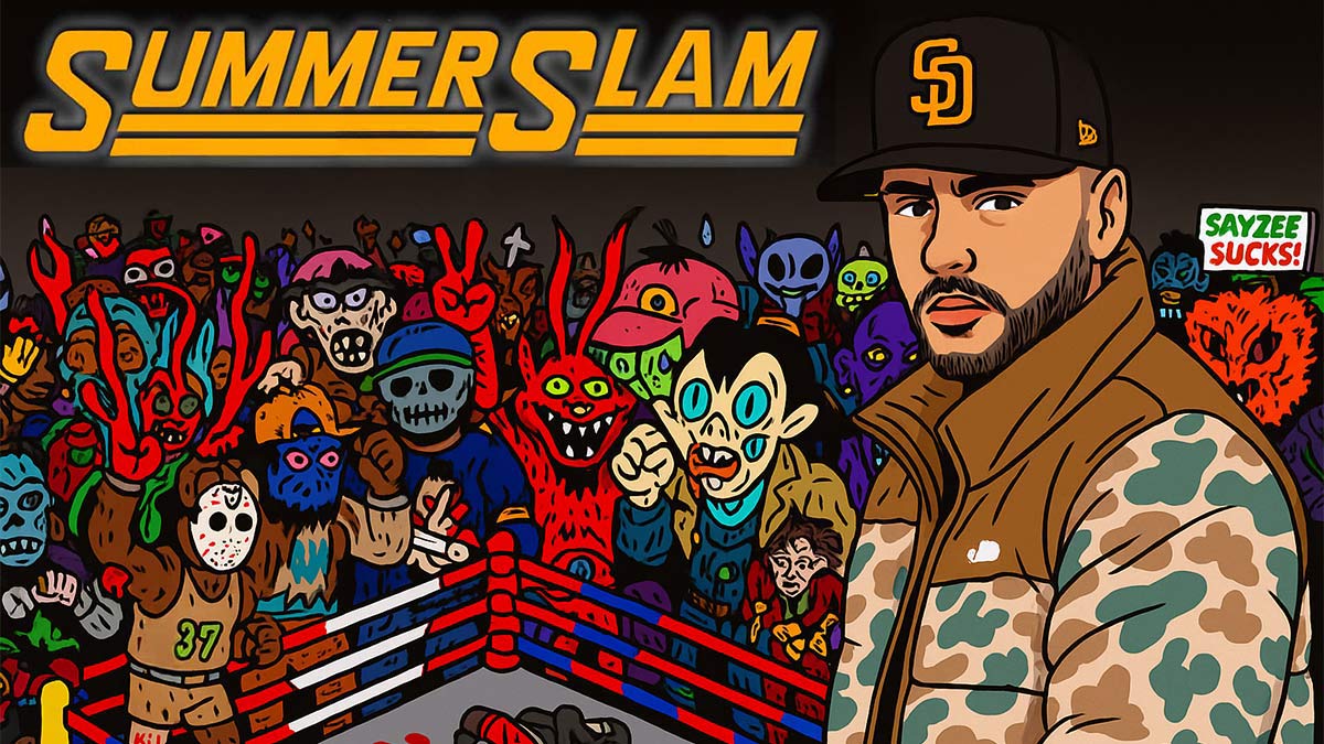 Promotional image for the new Sayzee album Summer Slam
