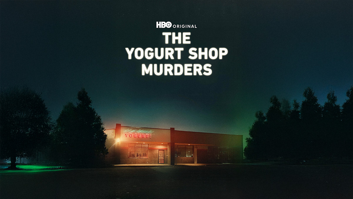 Promotional image for the HBO docuseries The Yogurt Shop Murders