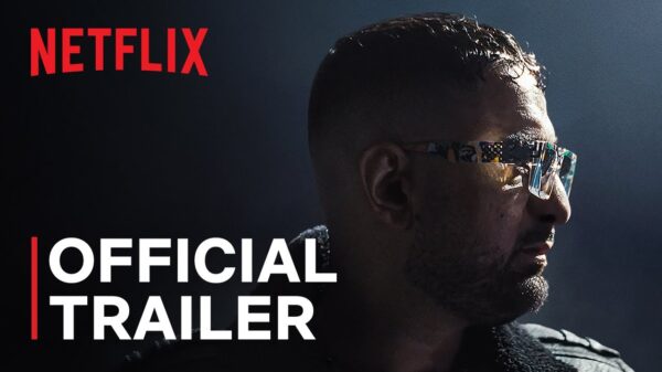 Rapper Haftbefehl faces away from the camera in the trailer for the Netflix rap documentary Babo