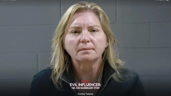The artwork for the new Netflix documentary Evil Influencer: The Jodi Hildebrandt Story.