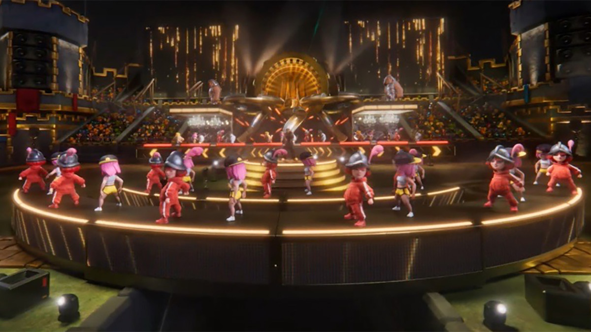 The Clash Royale Halftime Show stage