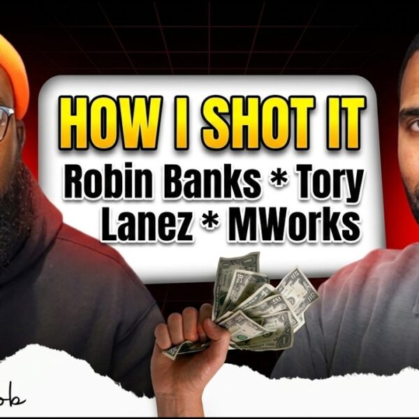 M Works is featured on the title card for his video interview with The Steady Mobbin Podcast.