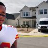 Former NFLer Darron Lee stands in front of the home at the centre of his murder case.