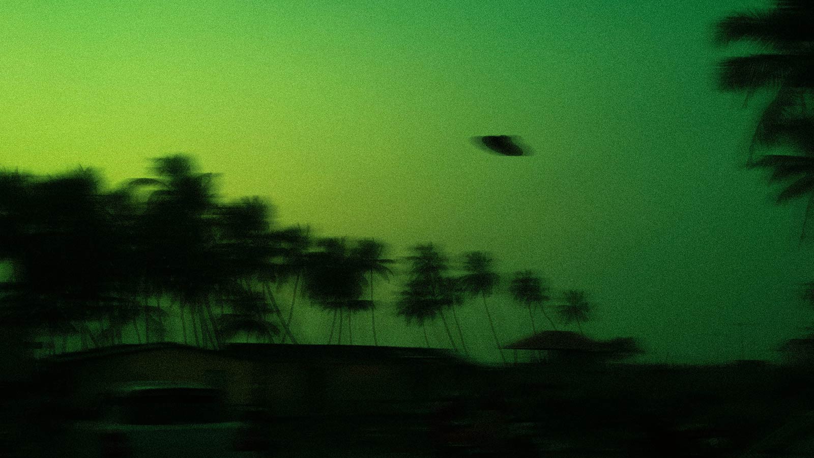 Dark sky with possible UFO shape tied to are aliens real discussion.