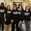 Bishop Brigante with family, supporters and a provincial politician at Queen’s Park during his colon cancer screening awareness campaign in Ontario