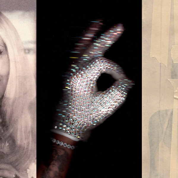 An image split in three, with each part featuring one of the three new Drake album covers.