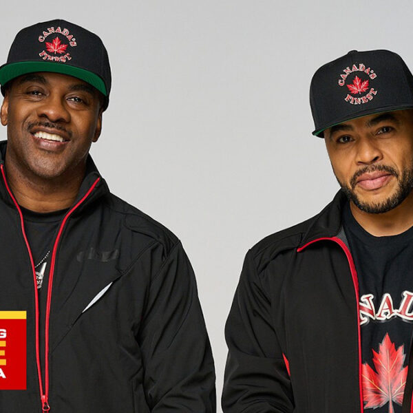 Maestro Fresh Wes and Duane Gibson in a promotional image for The Amazing Race Canada.